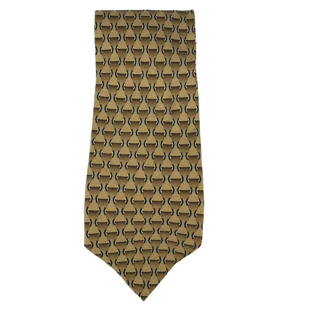 Van Heusen Mens‎ England Designer Brown Silk Tie